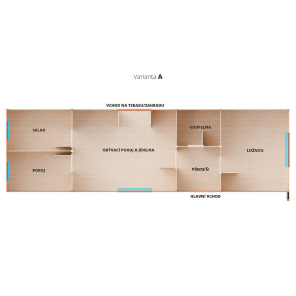 Dřevěný zahradní domek modern celorok 3