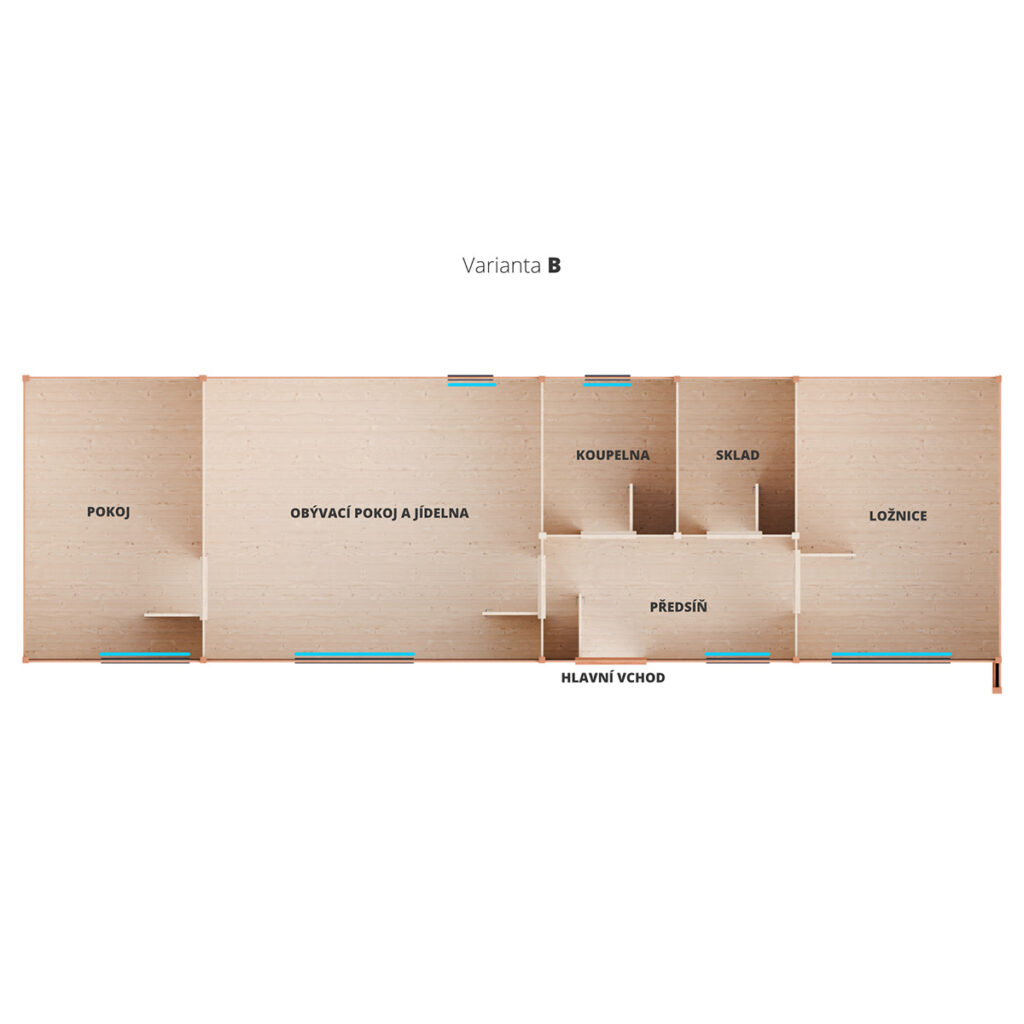 Dřevěný zahradní domek modern celorok 6