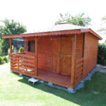 Dřevěný zahradní domek pohoda 2 s terasou 3