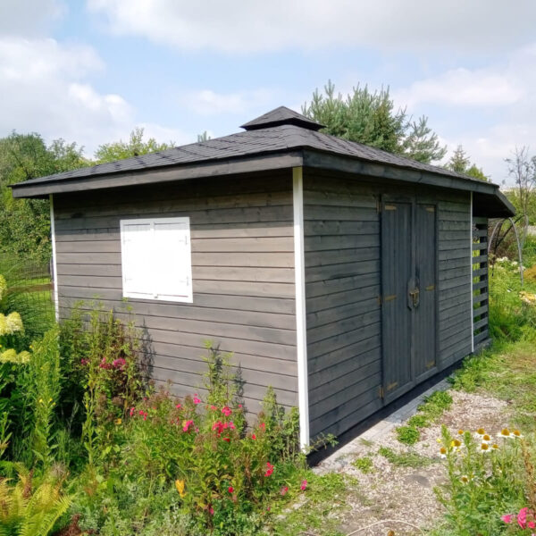 Dřevěný zahradní domek pohoda 2 s terasou 4