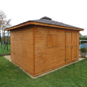 Dřevěný zahradní domek pohoda 2 s terasou 5