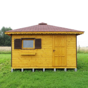 Dřevěný zahradní domek pohoda 2 s terasou 9