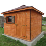 Dřevěný zahradní domek pohoda s terasou 2