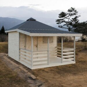 Dřevěný zahradní domek pohoda s terasou