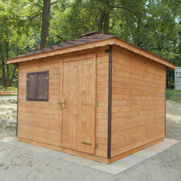 Dřevěný zahradní domek pohoda s terasou 5