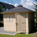 Dřevěný zahradní domek pohoda s terasou 9