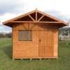 Dřevěný zahradní domek statek s terasou 11