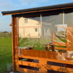 Dřevěný zahradní domek statek s terasou 19