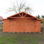 Dřevěný zahradní domek statek s terasou 6