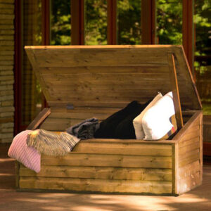 Dřevěný zahradní úložný box 1