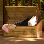 Dřevěný zahradní úložný box