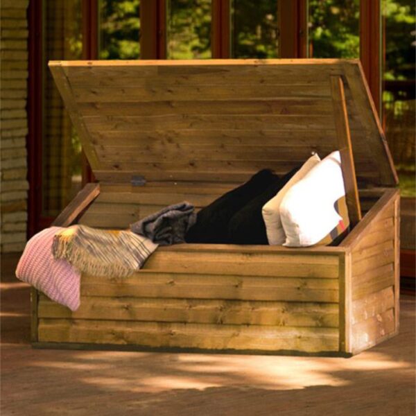 Dřevěný zahradní úložný box