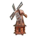 Dřevěný zahradní větrný mlýn