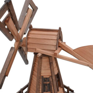 Dřevěný zahradní větrný mlýn 3