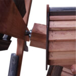 Dřevěný zahradní větrný mlýn 5