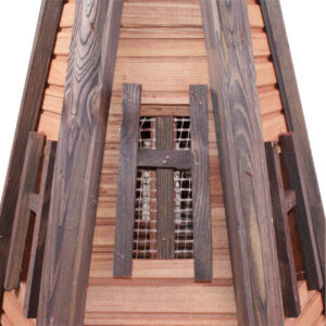 Dřevěný zahradní větrný mlýn 6