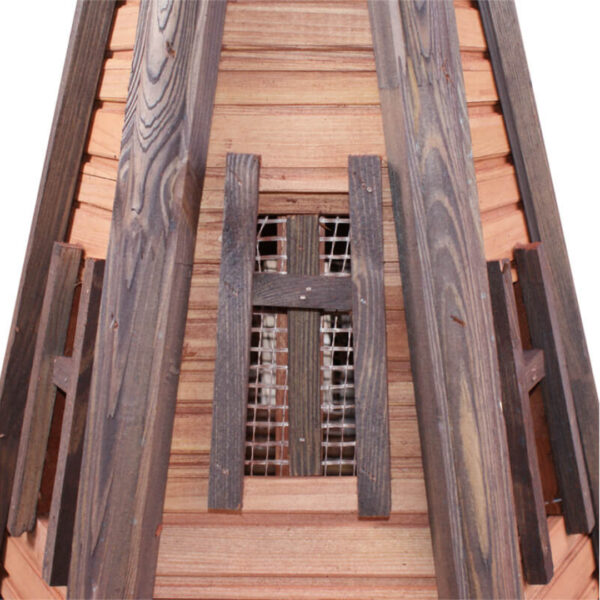 Dřevěný zahradní větrný mlýn 6