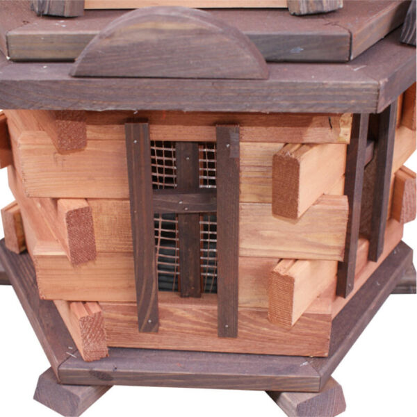 Dřevěný zahradní větrný mlýn 7