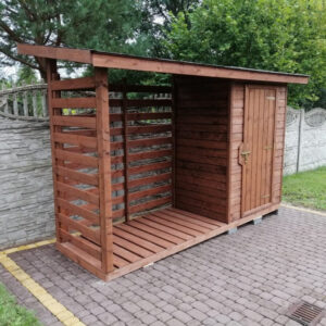 Dřevník profi se skladem na míru 1