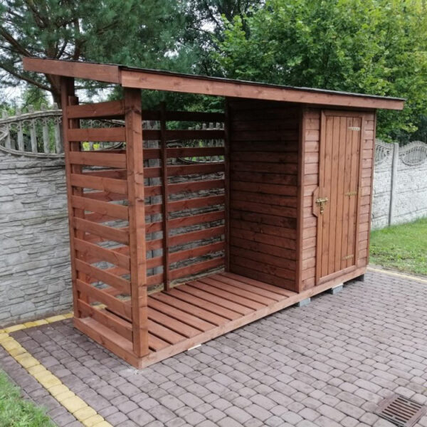 Dřevník profi se skladem na míru 1