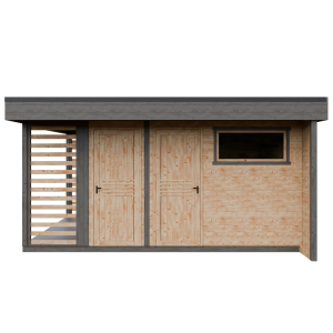 Dřevník + sklad VLEVO