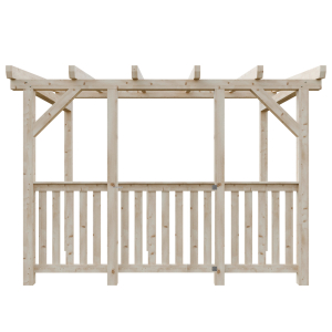 Zábradlí s latěmi 80cm - 30+30% + dvířka