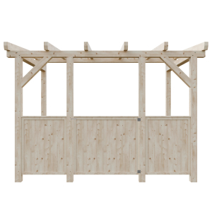 Zábradlí plná stěna 80cm - 30+30% + dvířka