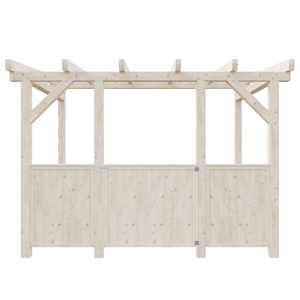 Zábradlí plná stěna 80cm - 30+30% + dvířka