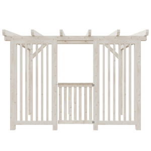 Stěna z kros-latí 180cm - 30+30% + dvířka