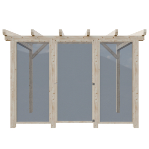 Kalené sklo 180cm - 30+30% + dvířka