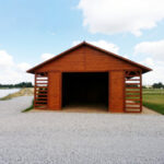 Garážové stání +2 dřevníky 1