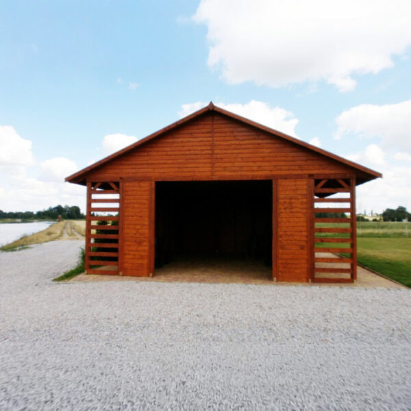 Garážové stání +2 dřevníky 1