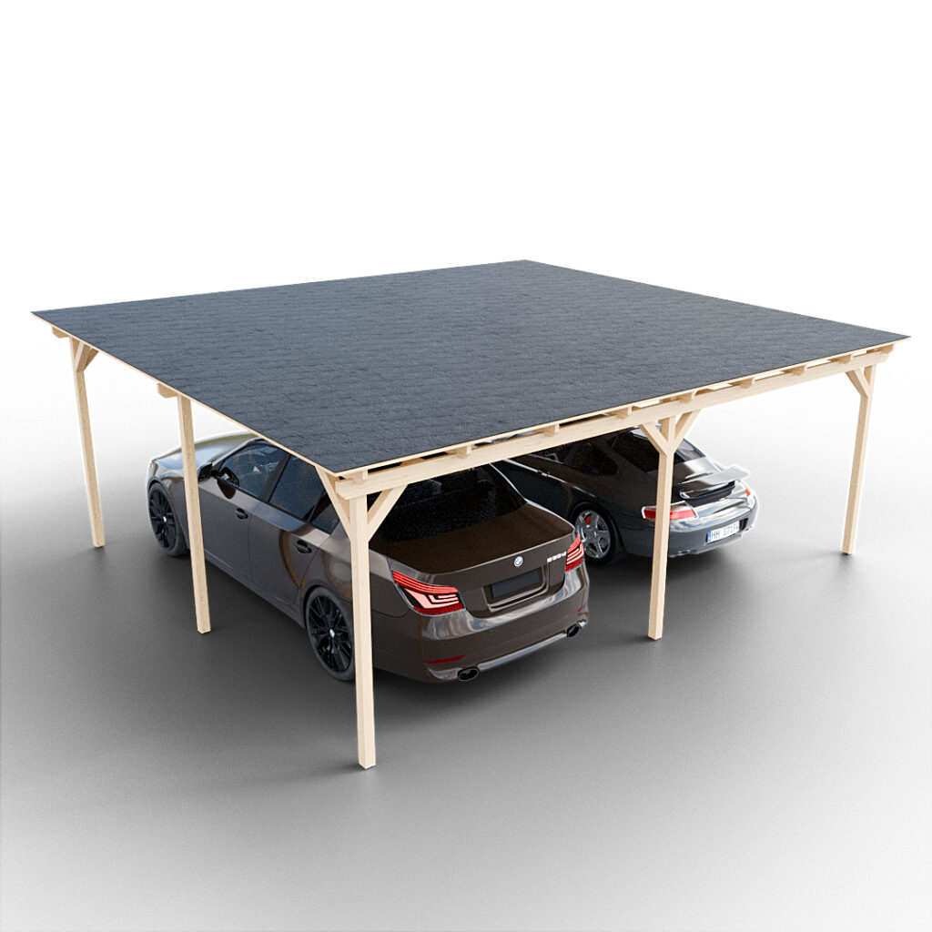 Garážové stání koncept pro dvě auta 1