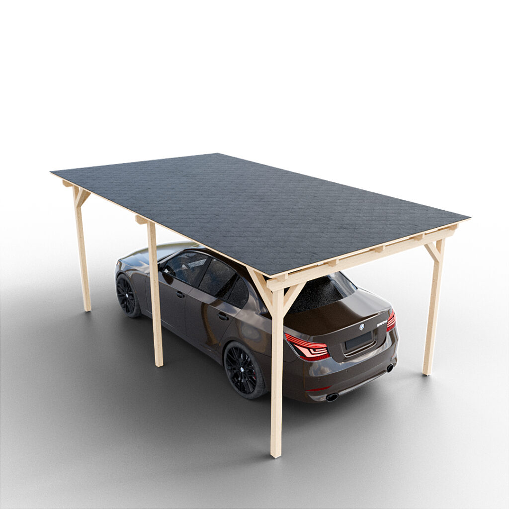 Garážové stání koncept pro jedno auto 1