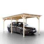 Garážové stání koncept pro jedno auto