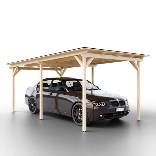 Garážové stání koncept pro jedno auto