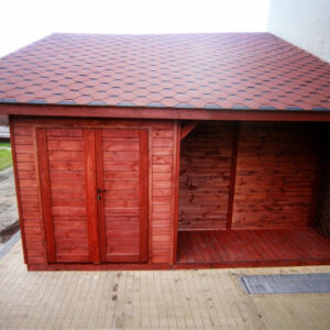 Garážové stání se skladem a dřevníkem 1