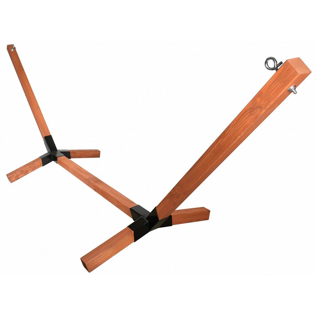 Houpací síť s masivním rámem hamaka 1