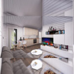 Hybridní dům 4x8,2 m – vnitřní rozměr 3