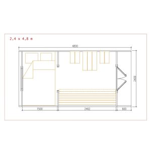 Kempingová chatka XL