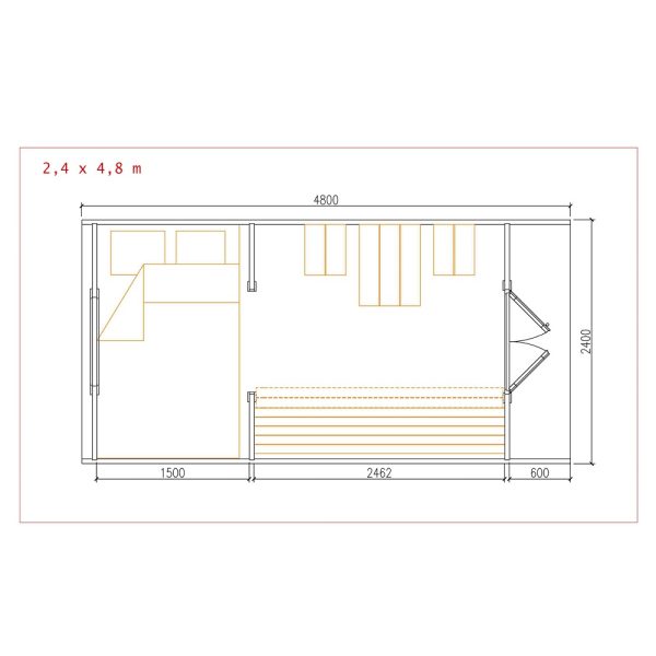 Kempingová chatka XL