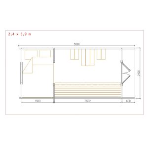 Kempingová chatka XL