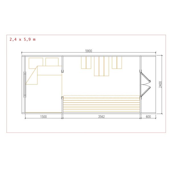 Kempingová chatka XL