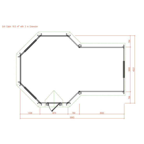 Kempingová grilovací chatka 14