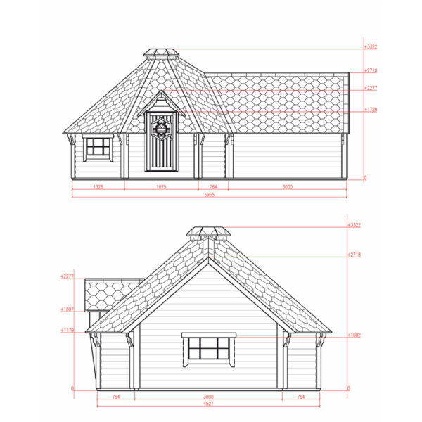 Kempingová grilovací chatka 15
