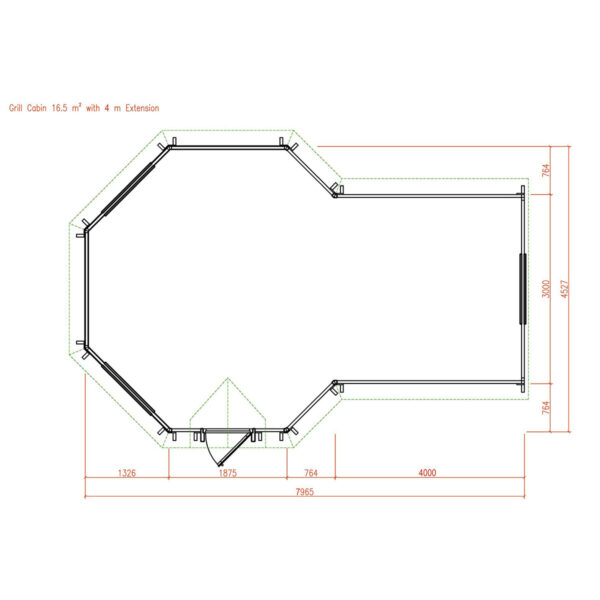 Kempingová grilovací chatka 16