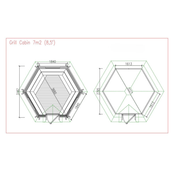 Kempingová grilovací chatka exclusive 9