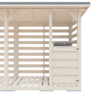 Kryt pro popelnici 73x58x105cm - plný