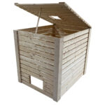 Kryt nádrže 1000l dřevěným obložením 1