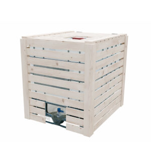 Kryt nádrže 1000l dřevěným obložením 4